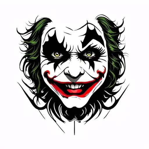 Sourire Joker Face One Eye