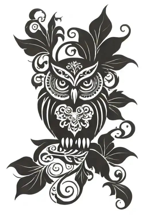 Owl With Fleur-de-lis