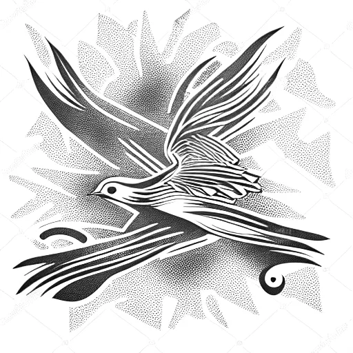 Bird Without Wings In Wind