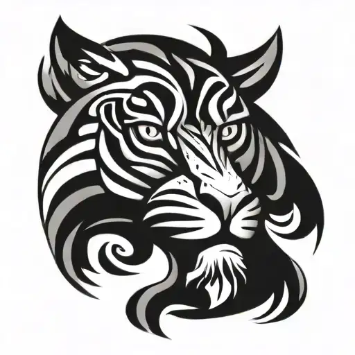 Tiki Style Tiger Head