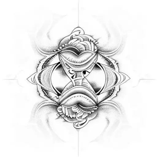 Ocean Waves And Flower