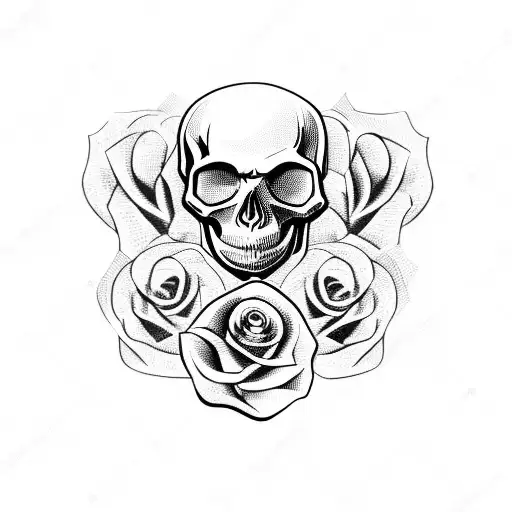 Skull And Roses