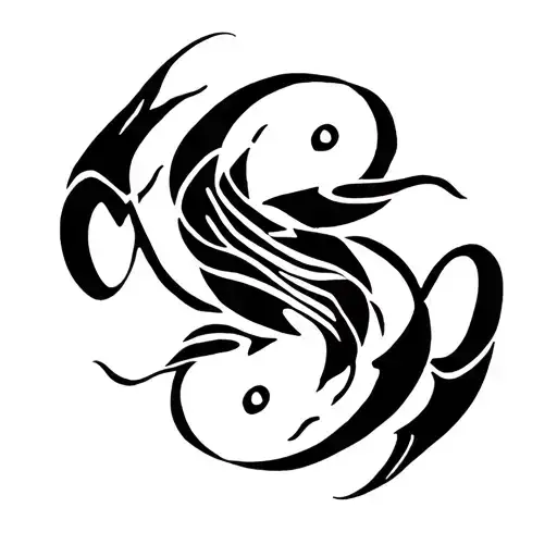 Cancer And Pisces Symbol Integrated