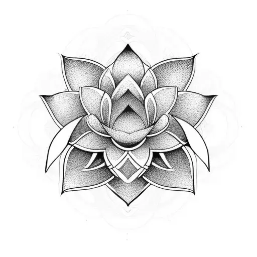 Lotus Flower With Infinity'