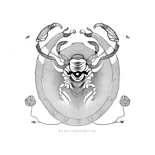 Scorpion Zodiac Sign Design