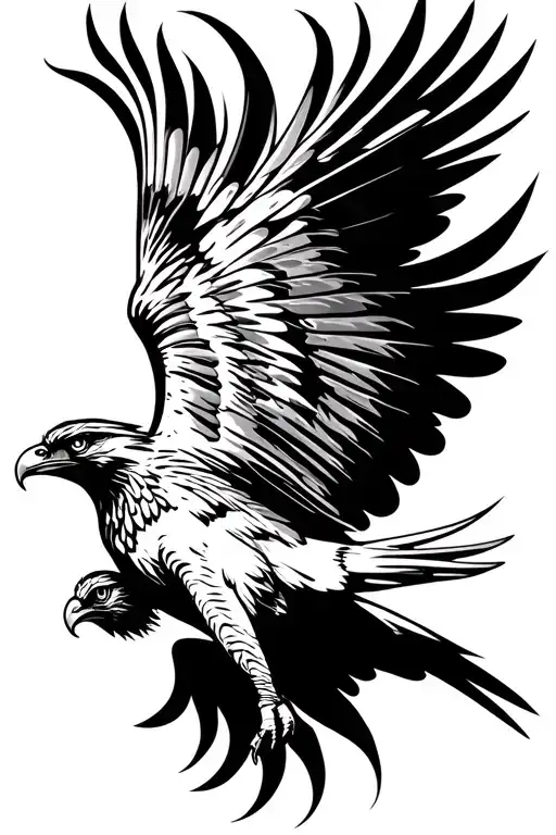 Martial Eagle Soaring