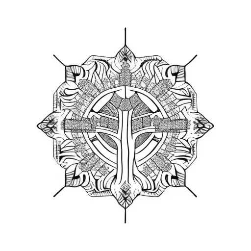 Tree Pattern Macrame Style Front Arm