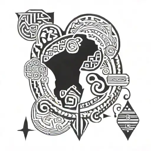 African Tattoo Inspired