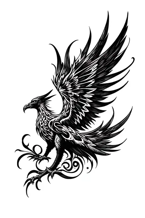 Fore Arm Tattoo W A Powerful Phoenix Rising