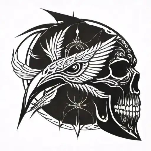 Odin Raven Skull