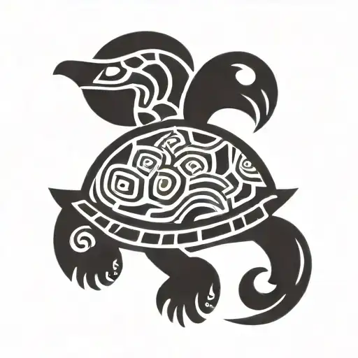 Turtle With Libra Symbol