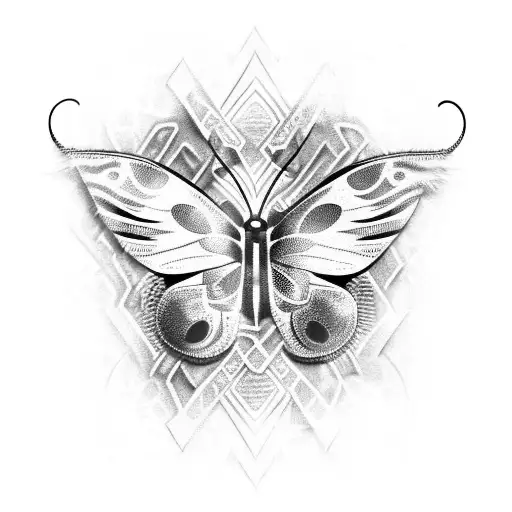 Butterfly Made Of Fire