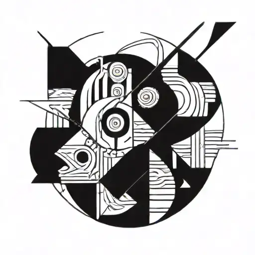 Tribal Minimal Line Art