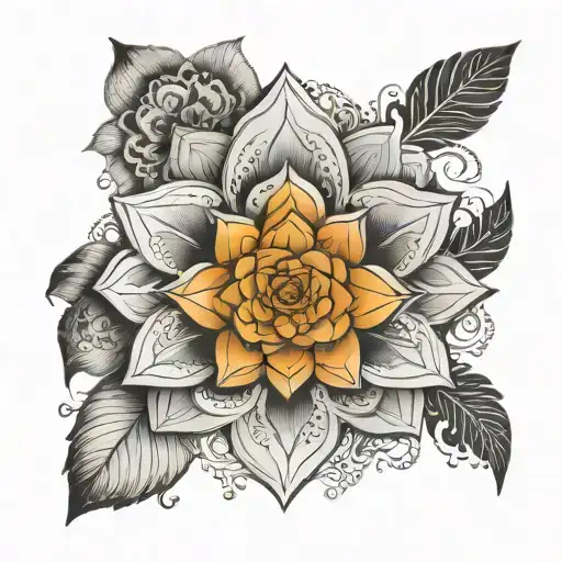 Boho Mandala Lotus Sugar Skull