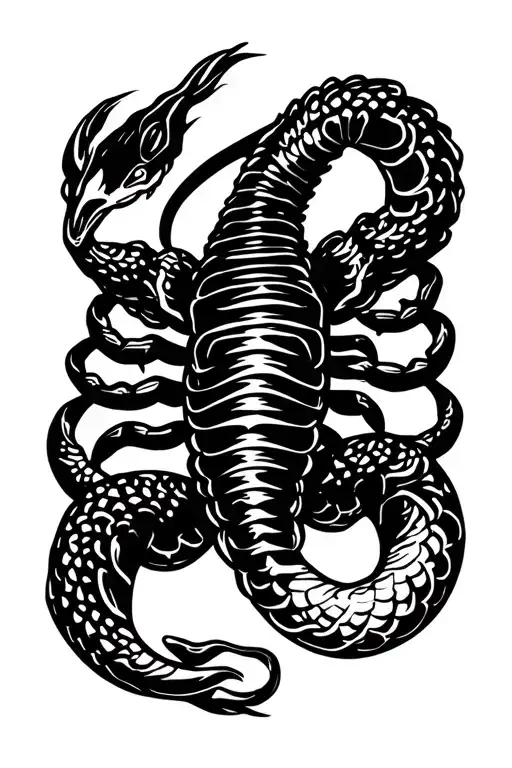 Scorpio And Snake