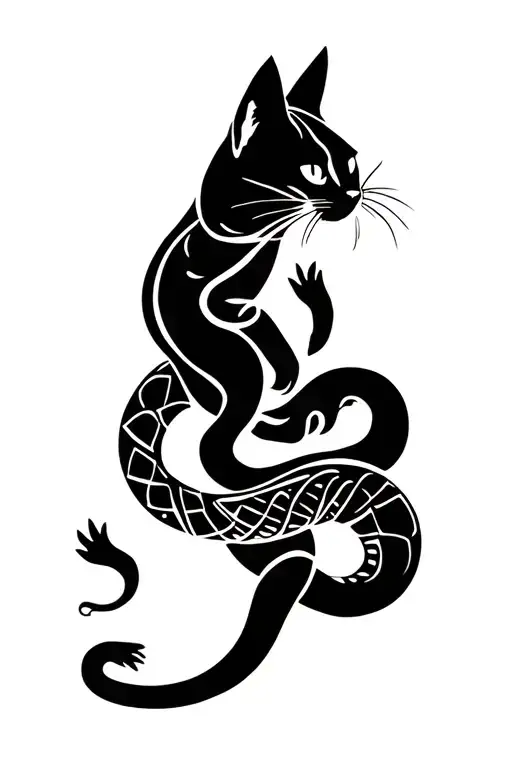 Cat And Snake
