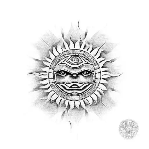 Maori Sun And Tortle