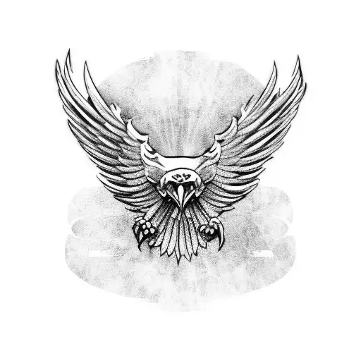 Masculen Eagle Wings Tattoo For Arms