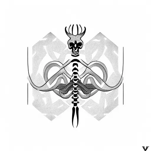 Cybersigilism Snake Skeleton