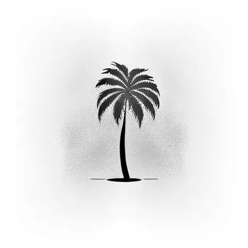 An Palm Tree And Letter S Intergrated Into The Design