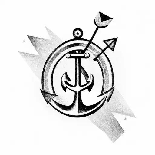 Anchor With An Arrow In The Middle