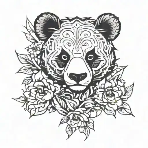 Floral Panda