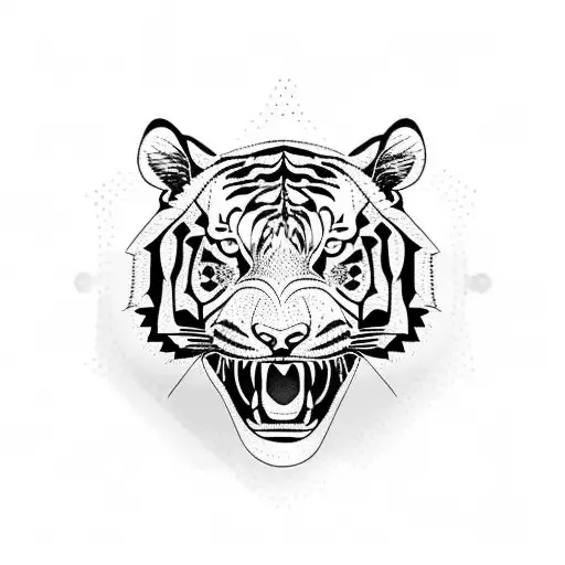 Tiger For Forearm Sleeve