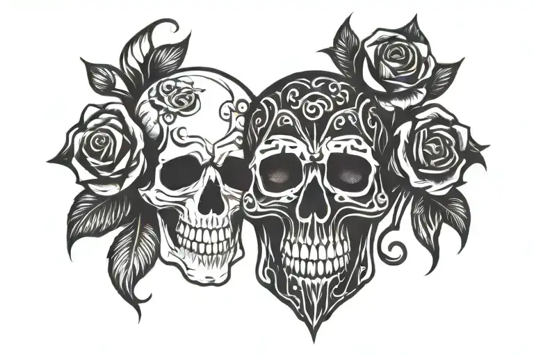 Skull Rose