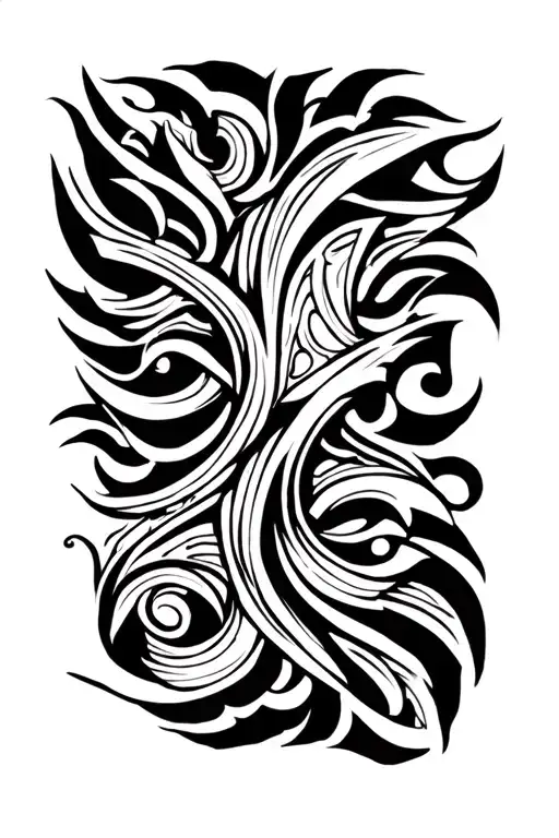 Evil Maori Forearm And Hand