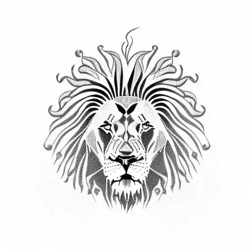 Lion With Rasta Braids