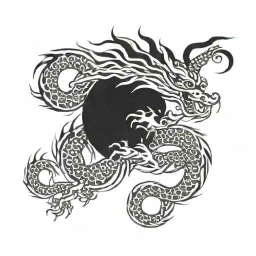 Chinese Dragon Flying