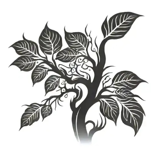 Tree Branch Smoke Coming