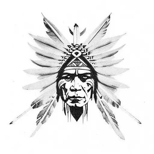 Standing Native American