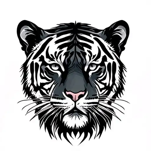 Tiger On Nature Scene