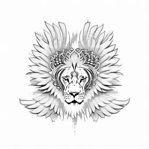 Angel Wings Lion