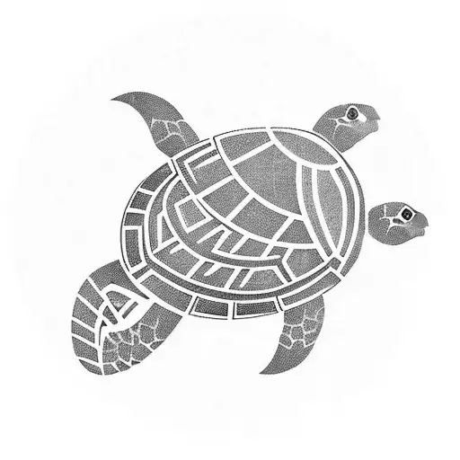 Hawaiian Tribe Turtle For Your Shoulder