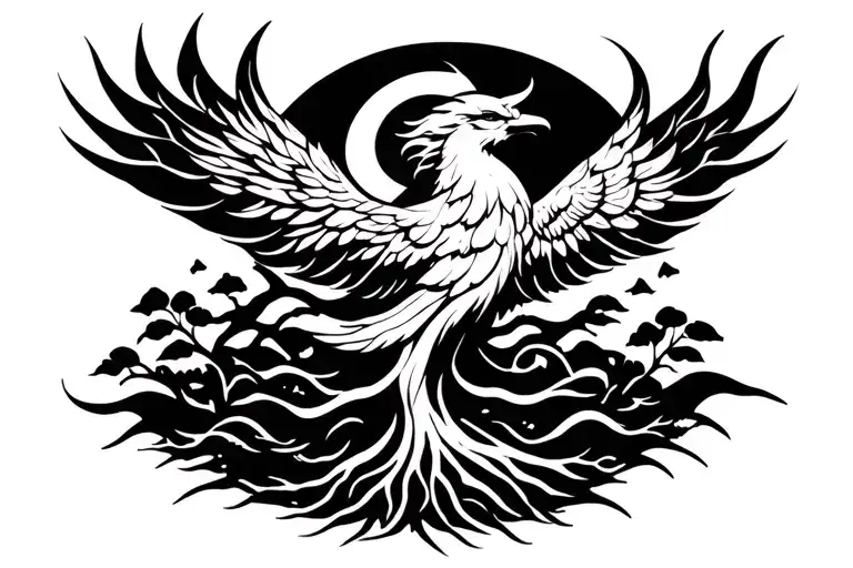 Phoenix And Tree Of Life