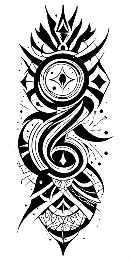 Astrology Inspired Tattoo Showcasing