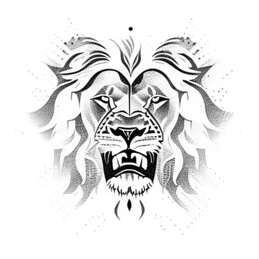 Lion Tattoo On Chest