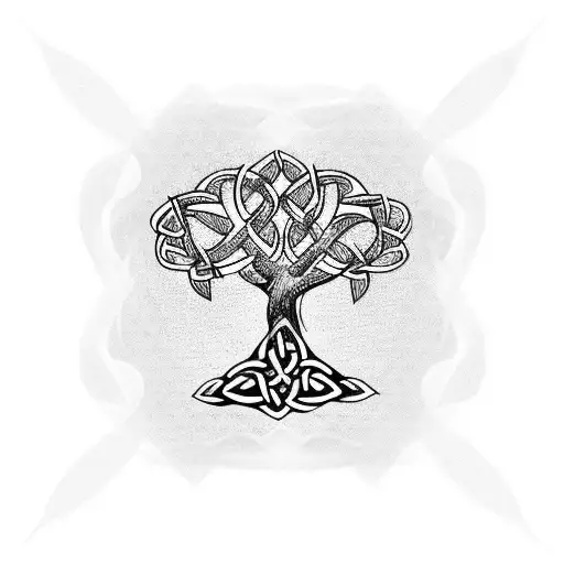 Celtic Knot Tree Are Sleeve