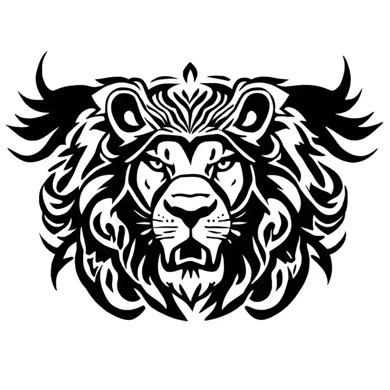 Tribal Roaring Lion Headress