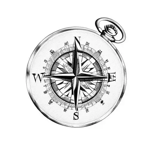 Compass Inside Pocket Watch
