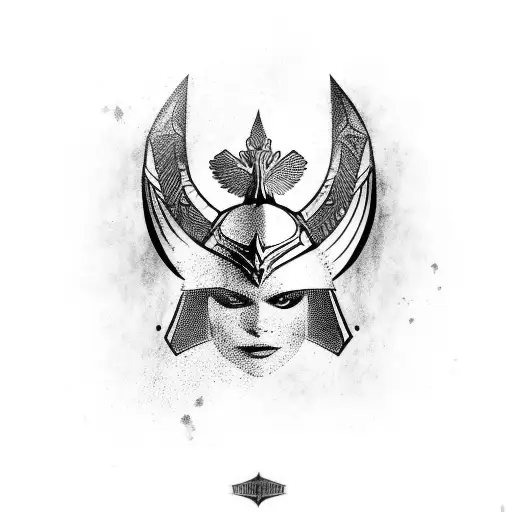 Valkyrie Tattoo With Armor