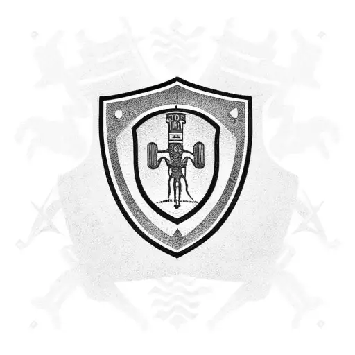 Italian Shield With Volleyball