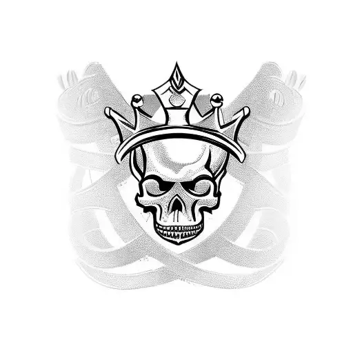 King's Crown Aries Skull