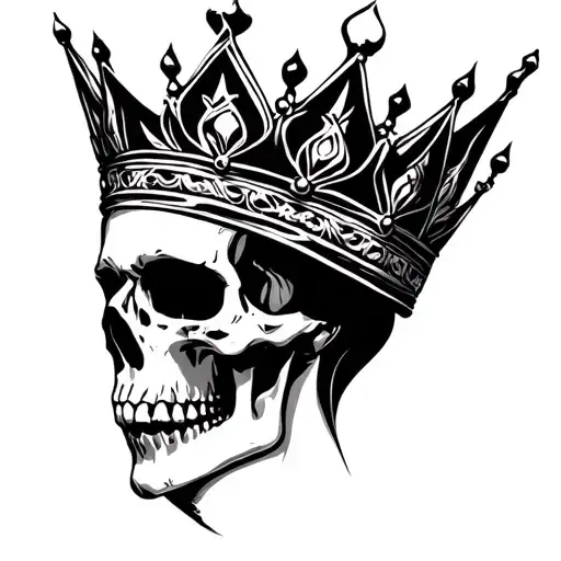 The Crown In Skeleton Head