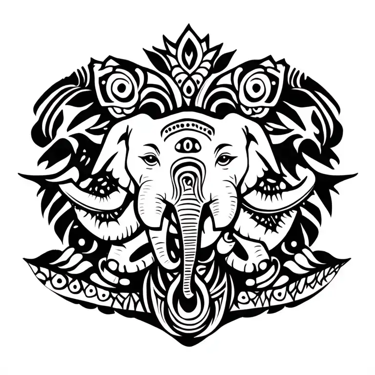 Festival With Elephants And Rituals