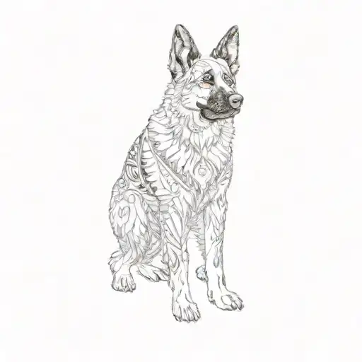 A German Shepherd Dog