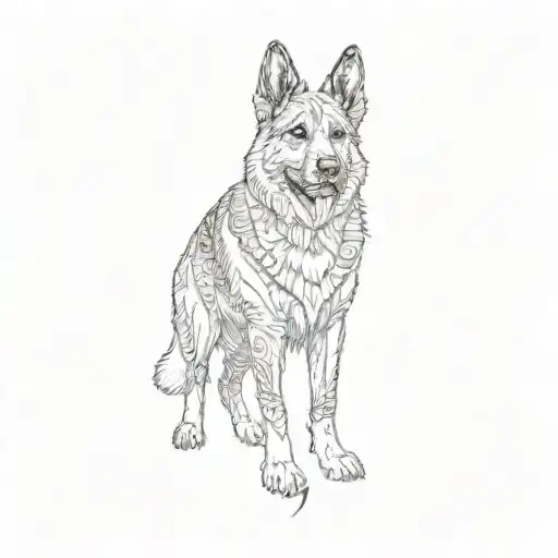 A German Shepherd Dog