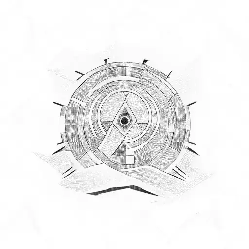 Abstract Geek Icons With Lines To The Leg Covering